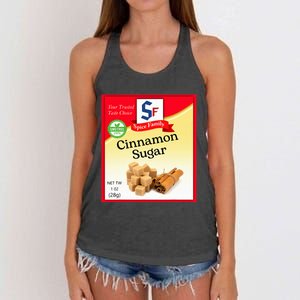 Cinnamon Sugar Condiment Holiday Spice Group Costumes Women's Knotted Racerback Tank