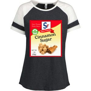 Cinnamon Sugar Condiment Holiday Spice Group Costumes Enza Ladies Jersey Colorblock Tee