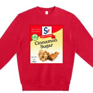 Cinnamon Sugar Condiment Holiday Spice Group Costumes Premium Crewneck Sweatshirt