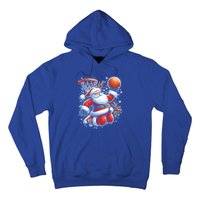 Christmas Santa Claus Basketball Funny Pajama Xmas Gift Hoodie