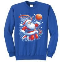 Christmas Santa Claus Basketball Funny Pajama Xmas Gift Sweatshirt