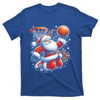 Christmas Santa Claus Basketball Funny Pajama Xmas Gift T-Shirt