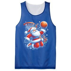 Christmas Santa Claus Basketball Funny Pajama Xmas Gift Mesh Reversible Basketball Jersey Tank