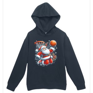 Christmas Santa Claus Basketball Funny Pajama Xmas Gift Urban Pullover Hoodie