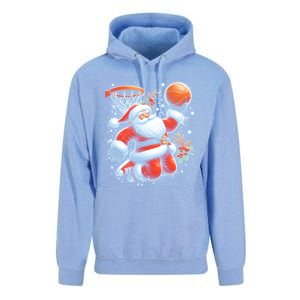 Christmas Santa Claus Basketball Funny Pajama Xmas Gift Unisex Surf Hoodie