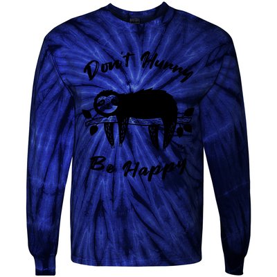 Cute Sloth Tie-Dye Long Sleeve Shirt