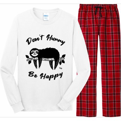 Cute Sloth Long Sleeve Pajama Set