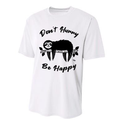 Cute Sloth Performance Sprint T-Shirt