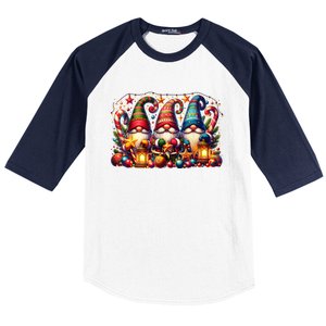 Christmas Shirts Christmas Gnome Baseball Sleeve Shirt