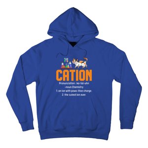 Cation Science Cat Definition Chemistry Student Teacher Meaningful Gift Hoodie