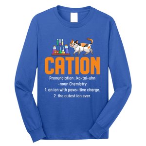 Cation Science Cat Definition Chemistry Student Teacher Meaningful Gift Long Sleeve Shirt