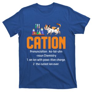 Cation Science Cat Definition Chemistry Student Teacher Meaningful Gift T-Shirt