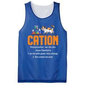 Cation Science Cat Definition Chemistry Student Teacher Meaningful Gift Mesh Reversible Basketball Jersey Tank