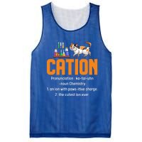 Cation Science Cat Definition Chemistry Student Teacher Meaningful Gift Mesh Reversible Basketball Jersey Tank