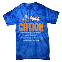 Cation Science Cat Definition Chemistry Student Teacher Meaningful Gift Tie-Dye T-Shirt