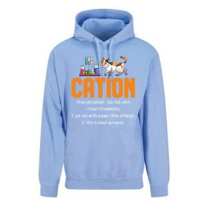 Cation Science Cat Definition Chemistry Student Teacher Meaningful Gift Unisex Surf Hoodie