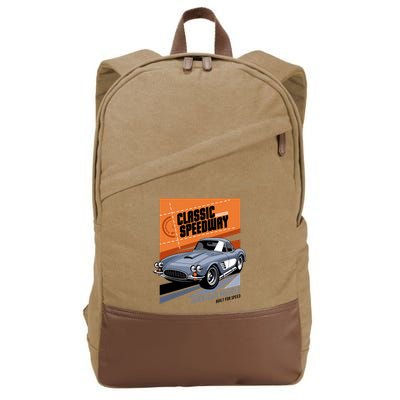 Classic Speedway Cotton Canvas Backpack