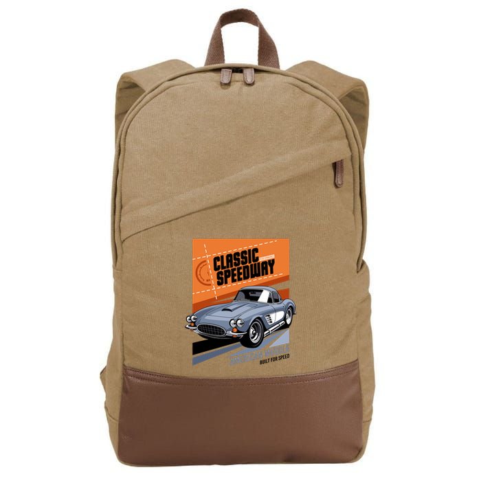 Classic Speedway Cotton Canvas Backpack