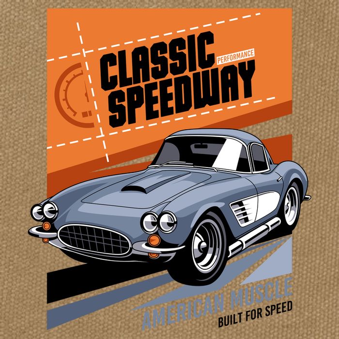 Classic Speedway Cotton Canvas Backpack
