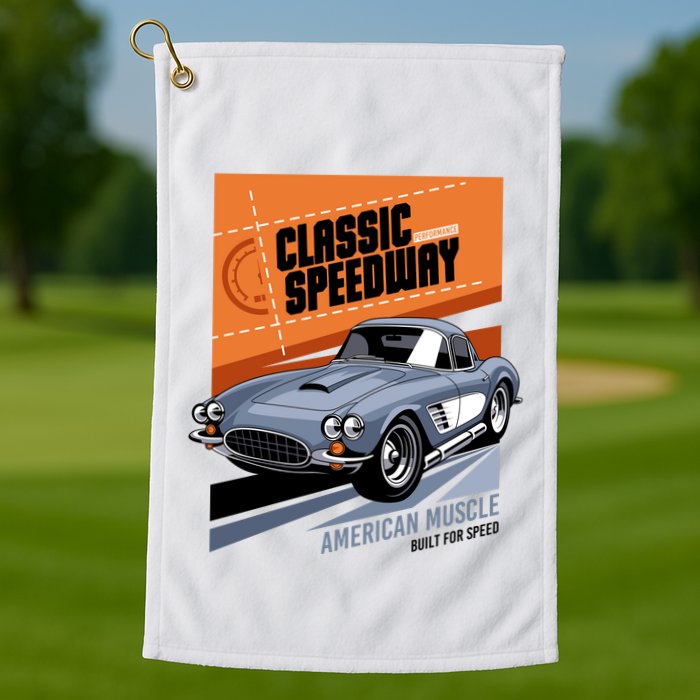 Classic Speedway Golf Towel