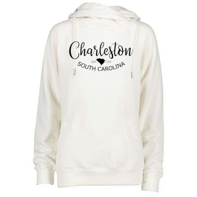 Charleston South Carolina Apparel Charleston SC US City Womens Funnel Neck Pullover Hood