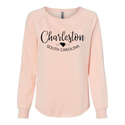 Charleston South Carolina Apparel Charleston SC US City Womens California Wash Sweatshirt