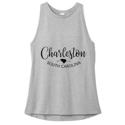 Charleston South Carolina Apparel Charleston SC US City Ladies PosiCharge Tri-Blend Wicking Tank