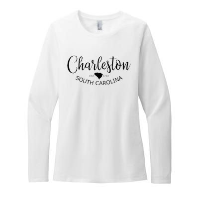 Charleston South Carolina Apparel Charleston SC US City Womens CVC Long Sleeve Shirt