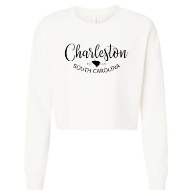 Charleston South Carolina Apparel Charleston SC US City Cropped Pullover Crew