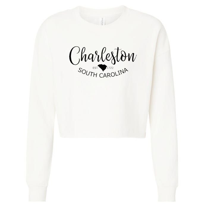 Charleston South Carolina Apparel Charleston SC US City Cropped Pullover Crew