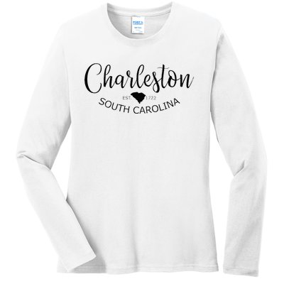 Charleston South Carolina Apparel Charleston SC US City Ladies Long Sleeve Shirt