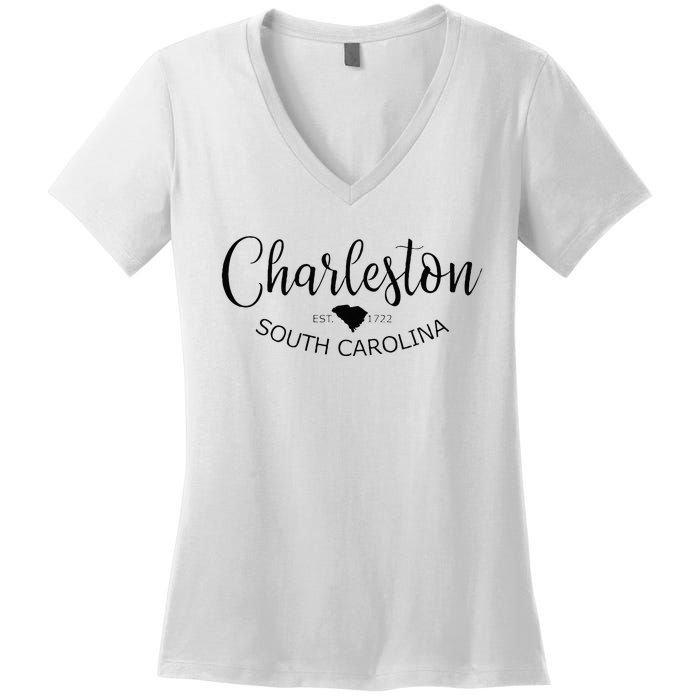 Charleston South Carolina Apparel Charleston SC US City Women's V-Neck T-Shirt