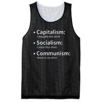 Capitalism Socialism Communism Libertarian Economics Freedom Mesh Reversible Basketball Jersey Tank