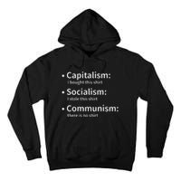 Capitalism Socialism Communism Libertarian Economics Freedom Tall Hoodie