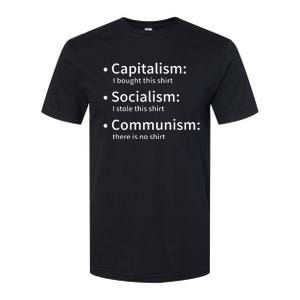 Capitalism Socialism Communism Libertarian Economics Freedom Softstyle CVC T-Shirt