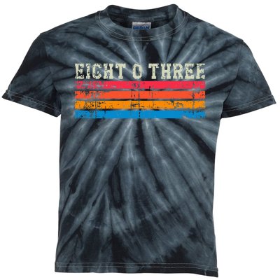 Columbia South Carolina Vintage Retro Area Code Kids Tie-Dye T-Shirt