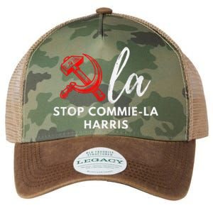 Commiela Stop Commiela Harris Stop Kamala Trump 2024 Legacy Tie Dye Trucker Hat