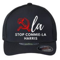 Commiela Stop Commiela Harris Stop Kamala Trump 2024 Flexfit Unipanel Trucker Cap