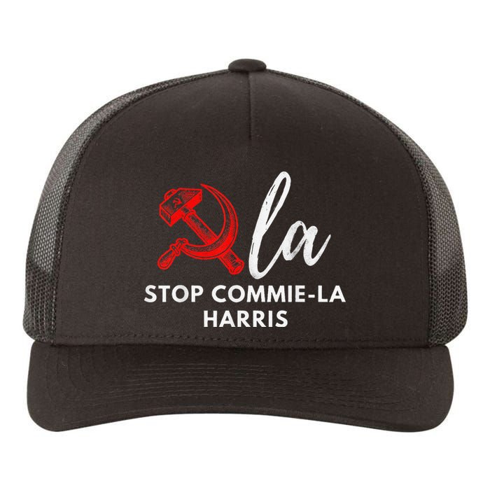 Commiela Stop Commiela Harris Stop Kamala Trump 2024 Yupoong Adult 5-Panel Trucker Hat