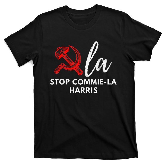 Commiela Stop Commiela Harris Stop Kamala Trump 2024 T-Shirt