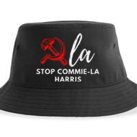 Commiela Stop Commiela Harris Stop Kamala Trump 2024 Sustainable Bucket Hat