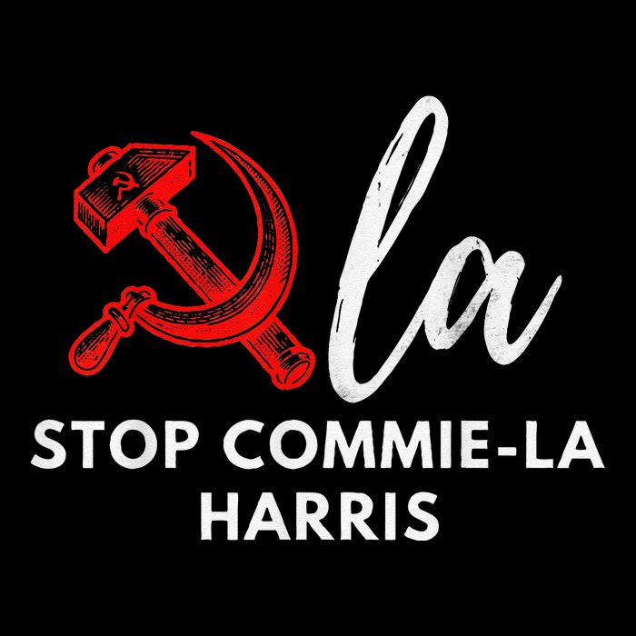 Commiela Stop Commiela Harris Stop Kamala Trump 2024 7-Panel Snapback Hat