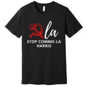 Commiela Stop Commiela Harris Stop Kamala Trump 2024 Premium T-Shirt