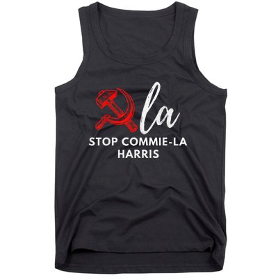 Commiela Stop Commiela Harris Stop Kamala Trump 2024 Tank Top