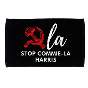 Commiela Stop Commiela Harris Stop Kamala Trump 2024 Microfiber Hand Towel