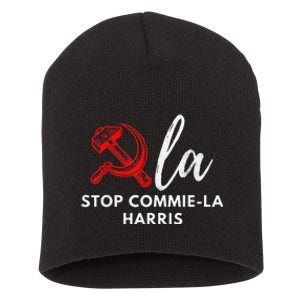 Commiela Stop Commiela Harris Stop Kamala Trump 2024 Short Acrylic Beanie