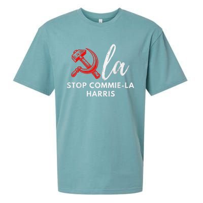 Commiela Stop Commiela Harris Stop Kamala Trump 2024 Sueded Cloud Jersey T-Shirt