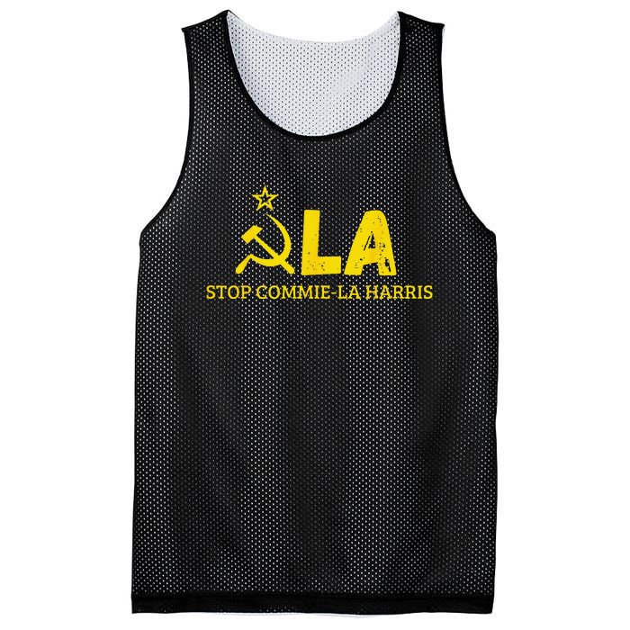 Commiela Stop Commiela Harris Stop Kamala Trump 2024 Mesh Reversible Basketball Jersey Tank