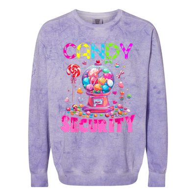 Candy Security Candyland Costume Teens Adult Colorblast Crewneck Sweatshirt