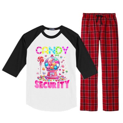 Candy Security Candyland Costume Teens Adult Raglan Sleeve Pajama Set